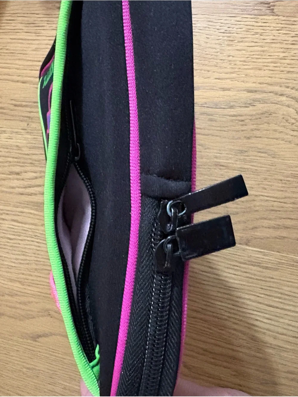 Hello Kitty Black Pink Green Neoprene Tablet Sleeve